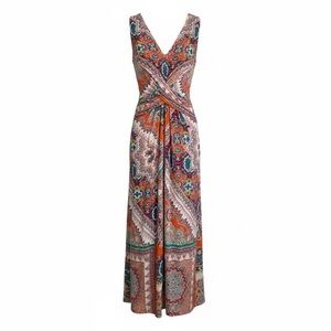 Maison Derhy Colorful Patterned Maxi Dress size small